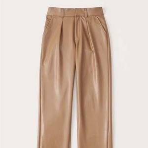 Vegan leather wide leg trouser from Abercrombie and Fitch